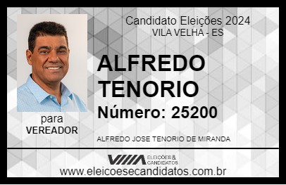 Candidato ALFREDO TENORIO 2024 - VILA VELHA - Eleições