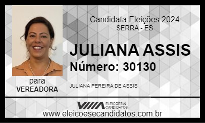 Candidato JULIANA ASSIS 2024 - SERRA - Eleições