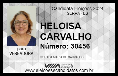 Candidato HELOISA CARVALHO 2024 - SERRA - Eleições