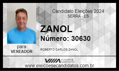 Candidato ZANOL 2024 - SERRA - Eleições