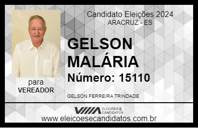 Candidato GELSON MALÁRIA 2024 - ARACRUZ - Eleições