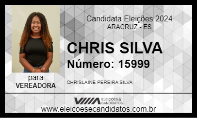 Candidato CHRIS SILVA 2024 - ARACRUZ - Eleições