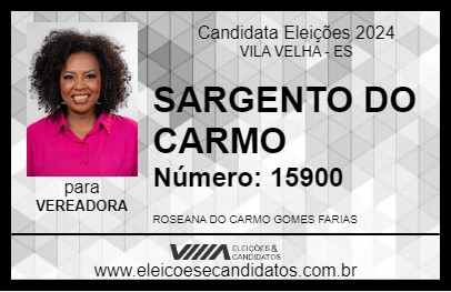 Candidato SARGENTO DO CARMO 2024 - VILA VELHA - Eleições