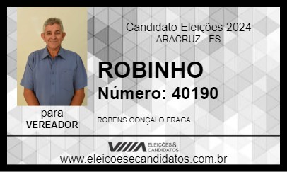 Candidato ROBINHO 2024 - ARACRUZ - Eleições