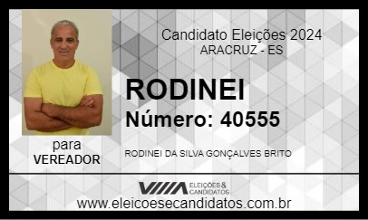 Candidato RODINEI 2024 - ARACRUZ - Eleições