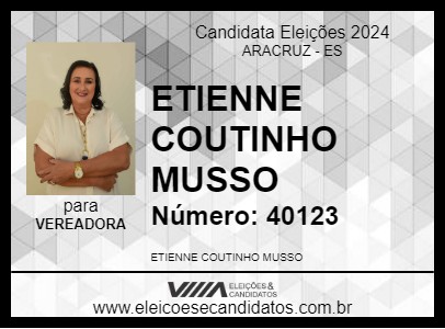 Candidato ETIENNE COUTINHO MUSSO 2024 - ARACRUZ - Eleições