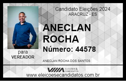 Candidato ANECLAN ROCHA 2024 - ARACRUZ - Eleições