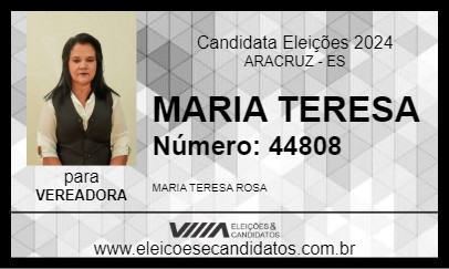 Candidato MARIA TERESA 2024 - ARACRUZ - Eleições