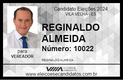 Candidato REGINALDO ALMEIDA 2024 - VILA VELHA - Eleições