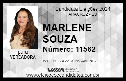 Candidato MARLENE SOUZA 2024 - ARACRUZ - Eleições