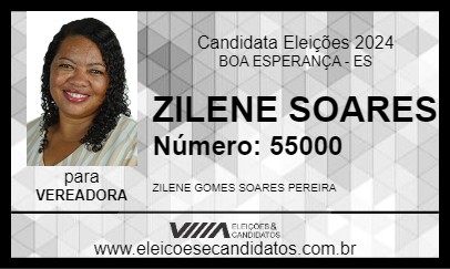 Candidato ZILENE SOARES 2024 - BOA ESPERANÇA - Eleições