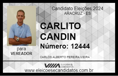 Candidato CARLITO CANDIN 2024 - ARACRUZ - Eleições