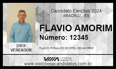 Candidato FLAVIO AMORIM 2024 - ARACRUZ - Eleições