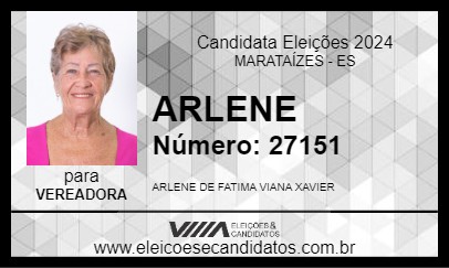 Candidato ARLENE 2024 - MARATAÍZES - Eleições