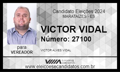 Candidato VICTOR VIDAL 2024 - MARATAÍZES - Eleições