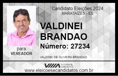 Candidato VALDINEI BRANDAO 2024 - MARATAÍZES - Eleições