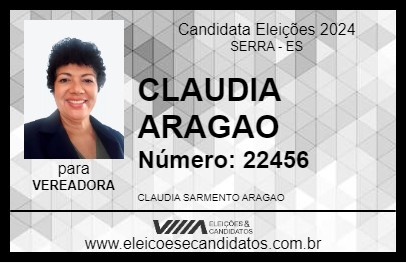 Candidato CLAUDIA ARAGAO 2024 - SERRA - Eleições