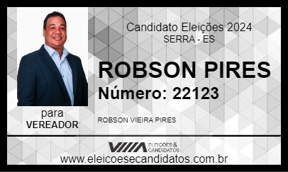 Candidato ROBSON PIRES 2024 - SERRA - Eleições