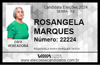 Candidato ROSANGELA MARQUES 2024 - SERRA - Eleições