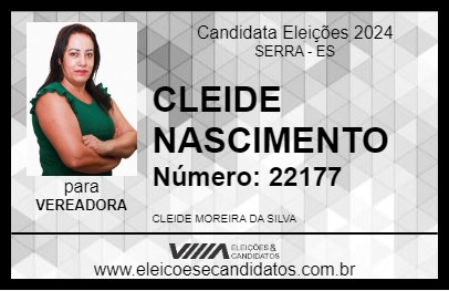 Candidato CLEIDE NASCIMENTO 2024 - SERRA - Eleições