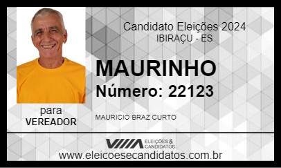 Candidato MAURINHO 2024 - IBIRAÇU - Eleições