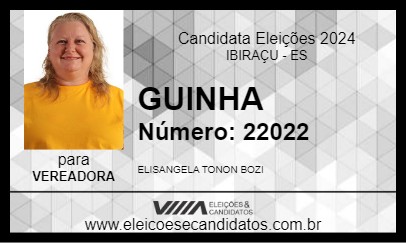 Candidato GUINHA 2024 - IBIRAÇU - Eleições