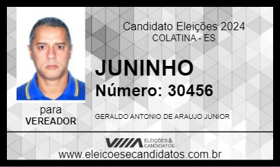 Candidato JUNINHO 2024 - COLATINA - Eleições