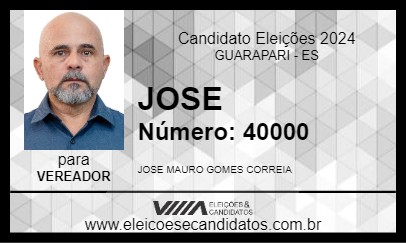 Candidato JOSE 2024 - GUARAPARI - Eleições