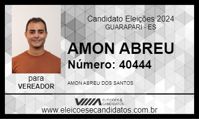 Candidato AMON ABREU 2024 - GUARAPARI - Eleições