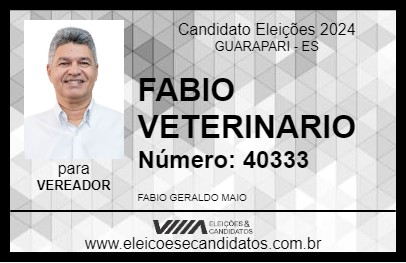 Candidato FABIO VETERINARIO 2024 - GUARAPARI - Eleições