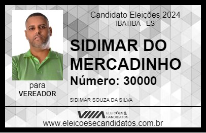 Candidato SIDIMAR DO MERCADINHO 2024 - IBATIBA - Eleições