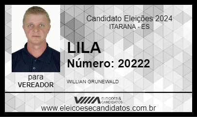 Candidato LILA 2024 - ITARANA - Eleições