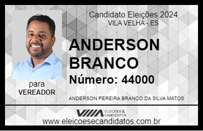 Candidato ANDERSON BRANCO 2024 - VILA VELHA - Eleições