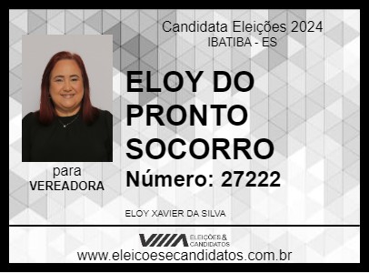 Candidato ELOY DA SAÚDE 2024 - IBATIBA - Eleições