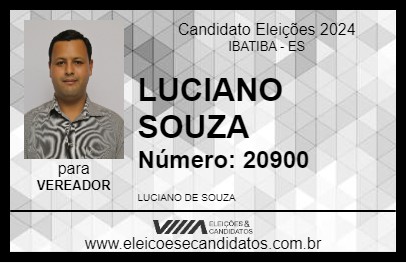 Candidato LUCIANO SOUZA 2024 - IBATIBA - Eleições