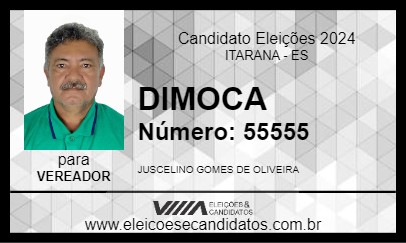 Candidato DIMOCA 2024 - ITARANA - Eleições