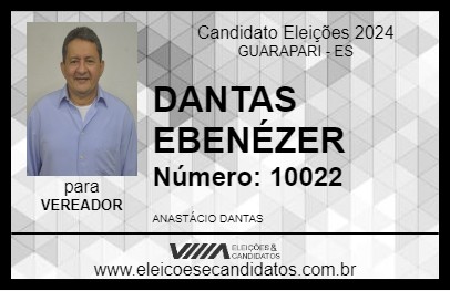 Candidato DANTAS EBENÉZER 2024 - GUARAPARI - Eleições