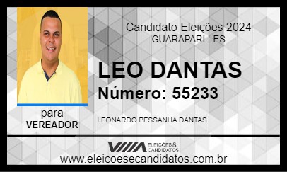 Candidato LEO DANTAS 2024 - GUARAPARI - Eleições