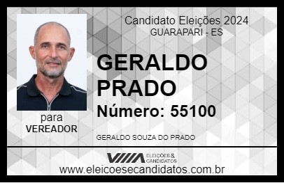 Candidato GERALDO PRADO 2024 - GUARAPARI - Eleições