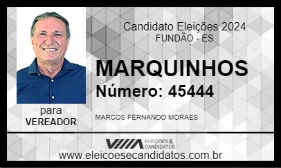 Candidato MARQUINHOS 2024 - FUNDÃO - Eleições