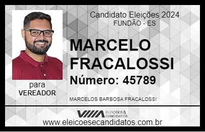 Candidato MARCELO FRACALOSSI 2024 - FUNDÃO - Eleições