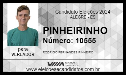 Candidato PINHEIRINHO 2024 - ALEGRE - Eleições