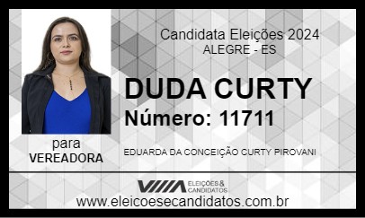 Candidato DUDA CURTY 2024 - ALEGRE - Eleições