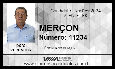 Candidato MERÇON 2024 - ALEGRE - Eleições