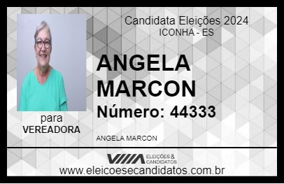 Candidato ANGELA MARCON 2024 - ICONHA - Eleições