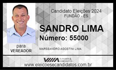 Candidato SANDRO LIMA 2024 - FUNDÃO - Eleições