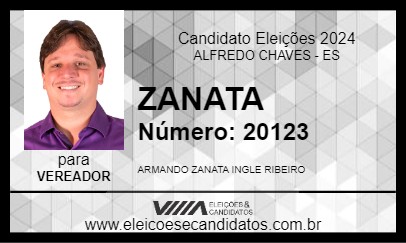 Candidato ZANATA 2024 - ALFREDO CHAVES - Eleições