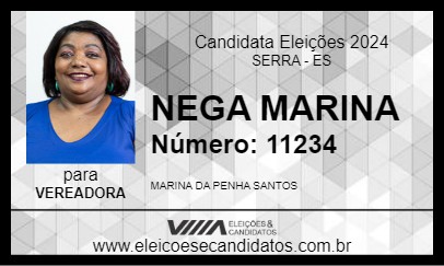 Candidato NEGA MARINA 2024 - SERRA - Eleições