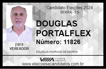 Candidato DOUGLAS PORTALFLEX 2024 - SERRA - Eleições