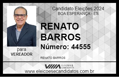 Candidato RENATO BARROS 2024 - BOA ESPERANÇA - Eleições